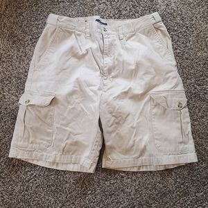 Ivy Crew cargo ivory/cream shorts size 34
